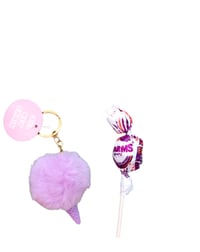 Purple ice cream puff with a FREE lollipop!