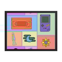 Image 5 of Y2K patch work Framed poster 