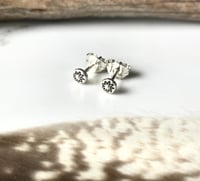 Image 2 of Two Pairs Of Handmade Studs - Star And Crescent Moon Studs Sterling Silver 925