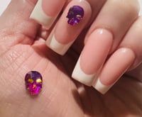 Purple crystal skulls 