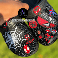 Image 3 of Spider Bling Crocs