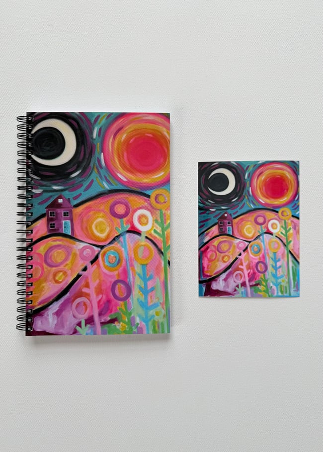 Sun & Moon Dreams✨Notebook & sticker pack