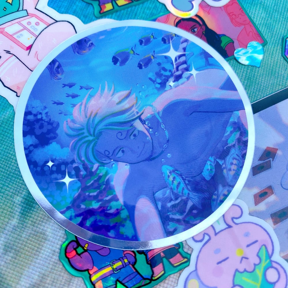 Beach Episode OP Charms and Stickers 