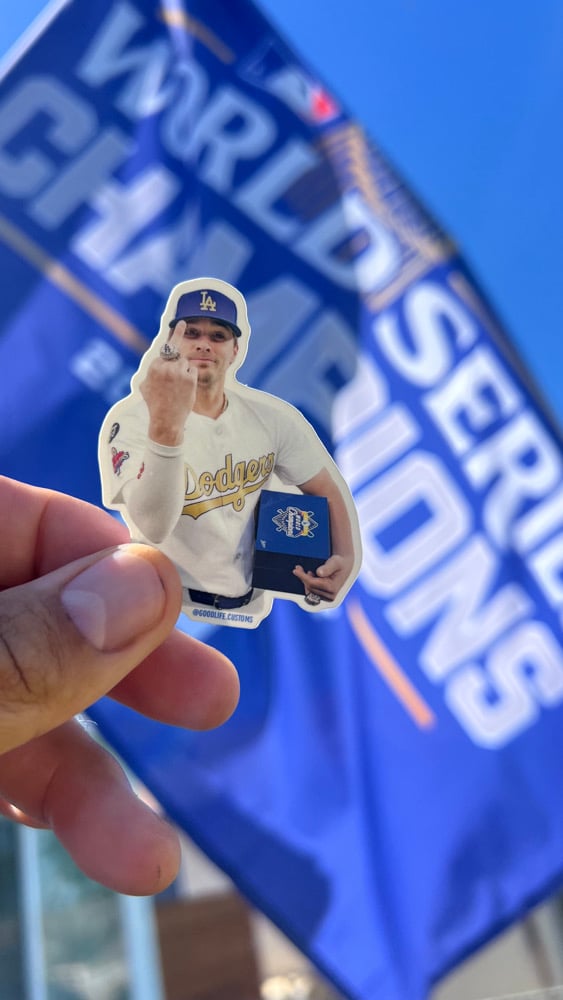Hernandez Dodgers “World Champions” Sticker