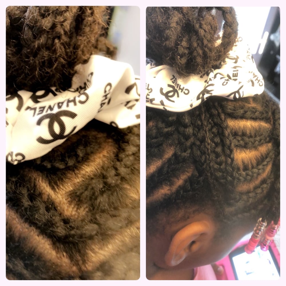 Image of White chanel inspired scrunchie 