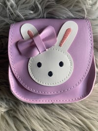 Image 1 of Purple Little Girls Rabbit Purse