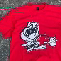 Image 2 of taz pissing on pika graphic shirt victim Medium