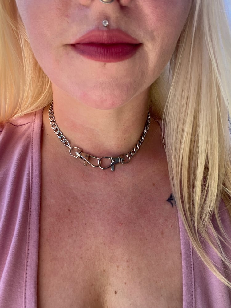 Image of Chunky silver choker