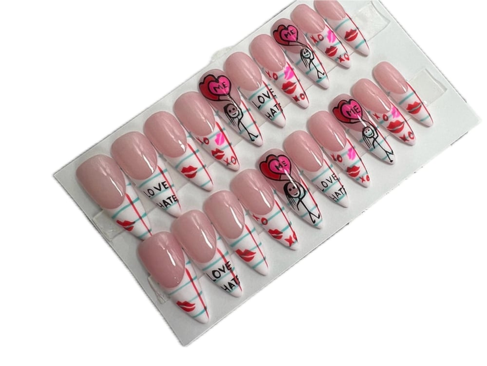 Image of Pick a 20 piece press on nail set from photo 1-25