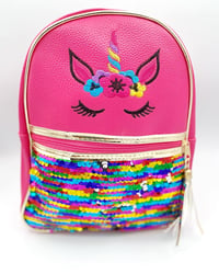 Image 3 of Mini Unicorn Sequin Backpack