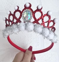Image 4 of Christmas tiara crown Santa hair accessories 