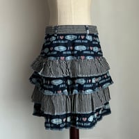Image 3 of Angel Blue denim tiered skirt