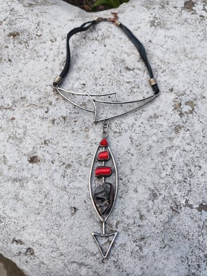 Red and black necklace 