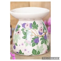 Floral wax burner  ceramic 