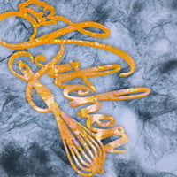 Image 1 of Handcrafted Holographic Resin Kitchen Sign