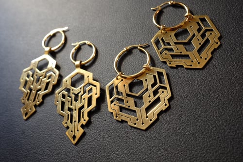 Image of Pre order Circuit earrings