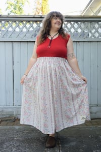 Image 1 of Scalloped Roses Skirt