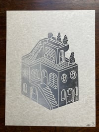 Image 4 of 'I'd Live There I' blockprints