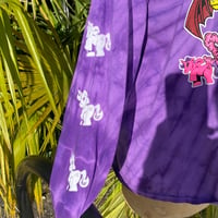 Image 4 of Triangle unicorn purple tye dye 