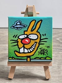 Image 4 of Spe 11 2.5x2.5 Inch Original Painting by Joey Mars