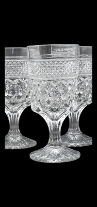Image 2 of Set of 5 Vintage Anchor Hocking Wine Goblets