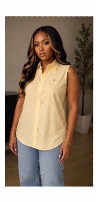 Image 2 of New Medium Ralph Lauren Sleeveless top #979*8