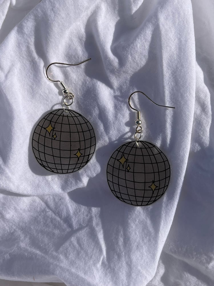 Image of mirrorball earrings