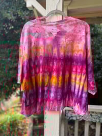 Image 4 of 4XL Crop Top Godzilla Be Gay Do Crime Tie Dye Shirt M15