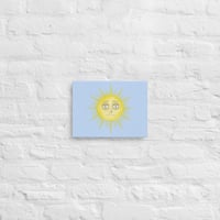 Radiant Abstract Sun Art Print Thin canvas