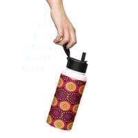 Image 4 of Stainless steel water bottle with a straw lid