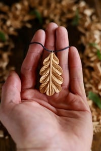 Image 2 of Oak Leaf Pendant Necklace