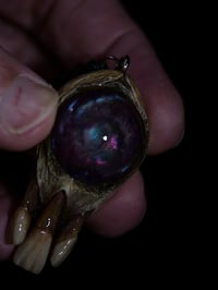 Image 7 of Nebula and bone pendant 