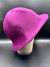 Image 5 of Purple Wool Blend Hat With Gothic Lining 