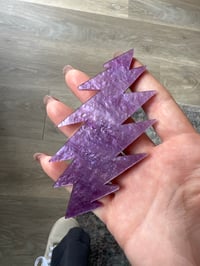Image 2 of Purple glitter 13 point hair clip