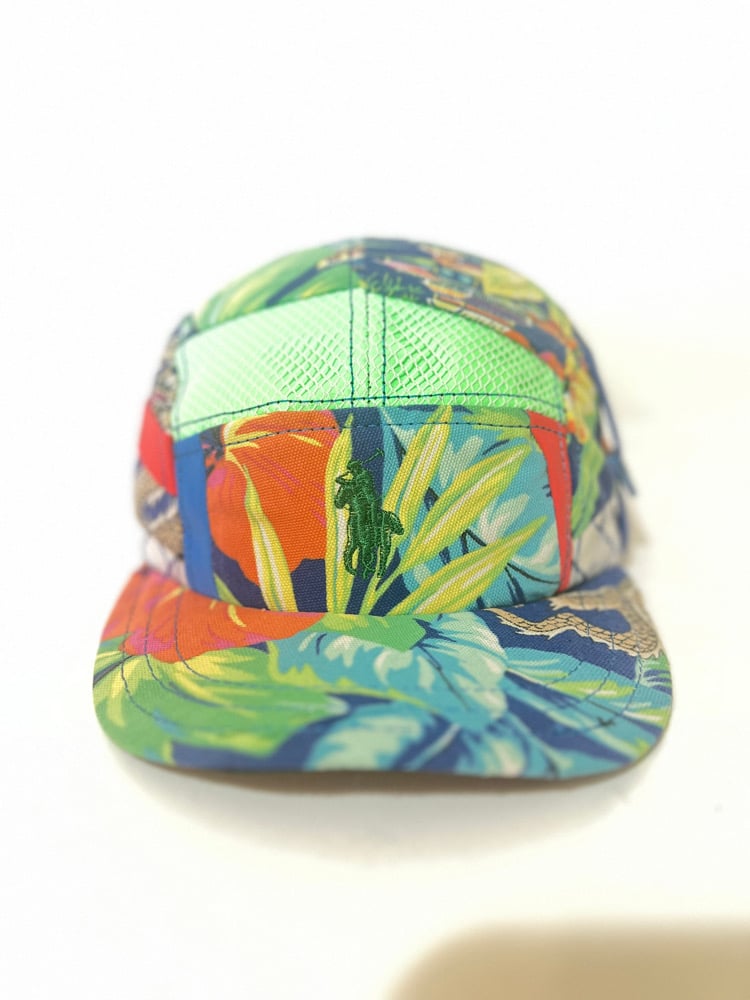Polo Hawaiian Print Utility 5-Panel Glow Reflect 3M