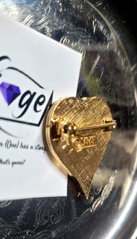 Image 3 of Black Magic Heart Brooch