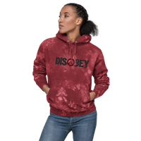 Image 1 of DISOBEY EMBROIDERED CHAMPION TIE-DYE HOODIE