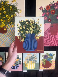Image 2 of Mini Vase Series 'Yellow Blooms' Original