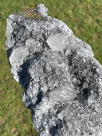 Image 15 of UV Calcite On Quartz Crystal With Chalcopyrite Specimen #1559