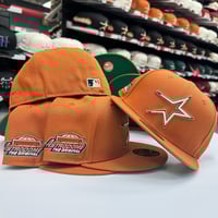 Image 3 of New Era 59Fifty Rust/ Triple Tone Star/ Green UV