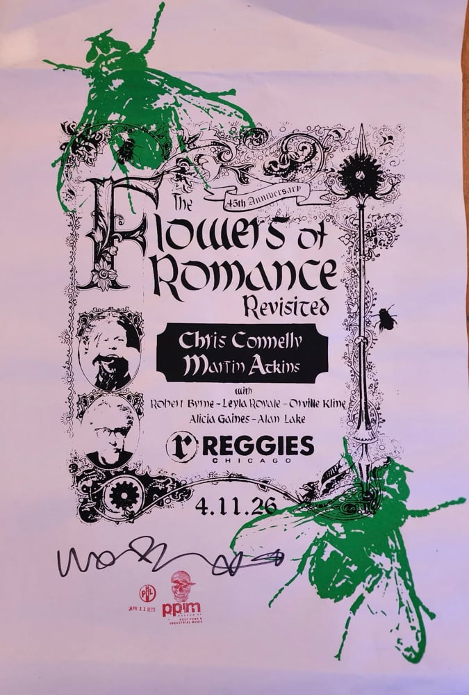 Image of Hand Screened + Signed Poster - Flowers of Romance Revisited 2026