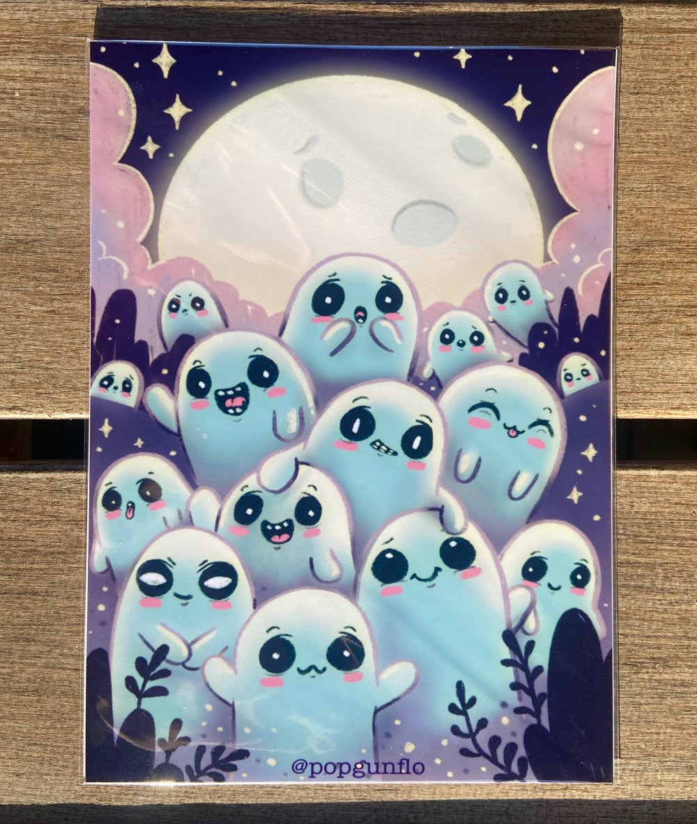 Ghost Moon Mini Print