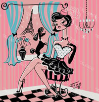 Image 1 of Fru Fru in Paris Full Size Diamond Painting by Miss Fluff