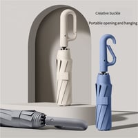 Image 1 of Ring Buckle Design 20 Rib Fully Automatic Umbrella for Men Folding Extra Large Strong Strong WOMEN'S