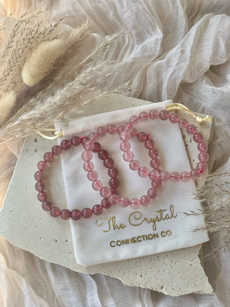 Image of Strawberry Quartz Bracelets 
