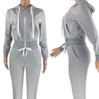 Image 2 of “Cozy up” Zip-up Sweatsuit