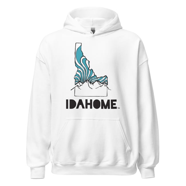 IDAHOME Original - Unisex - Black print Heavyweight Hoodie