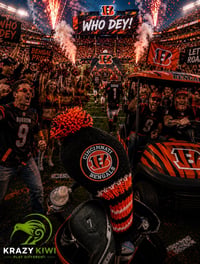 Image 1 of The Bengals custom Golf Club Cover hand knit orange black gift