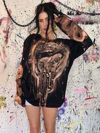 Image 3 of “MELTED” BLEACH PAINTED LONG SLEEVE LARGE