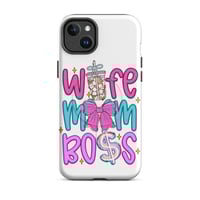 Image 6 of MagSafe® tough case for iPhone®- Mom Wife Boss